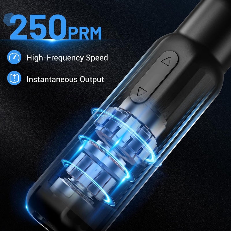 LUFF Electric Screwdriver Set,4V Cordless Rechargeable Screwdriver with 250 RPM Powerful Motor, USB-C, LED, 1 Drill Bit, 12 Bits for Furniture/Electrical - Image 2